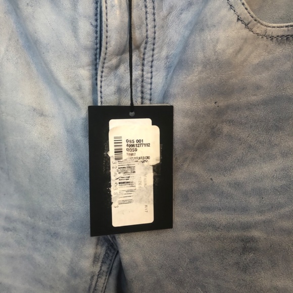 NWT Alexander Wang Indigo Cropped Leather Pants sz 0 - Picture 4 of 8